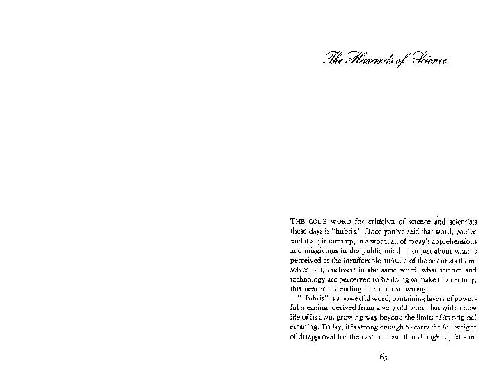 The Hazards of Science